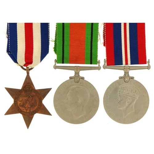 1508 - Military interest World War II medals awarded to PTE T Howard including France and Germany star and ... 