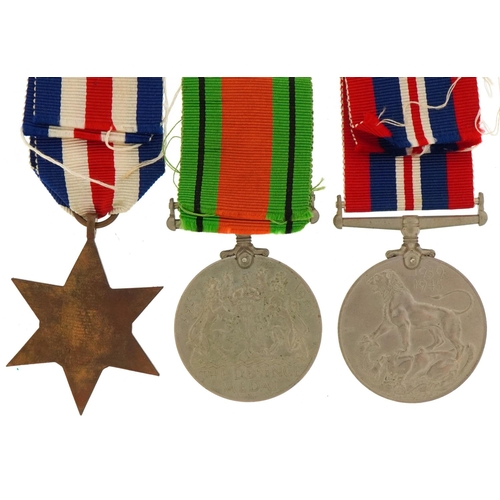 1508 - Military interest World War II medals awarded to PTE T Howard including France and Germany star and ... 