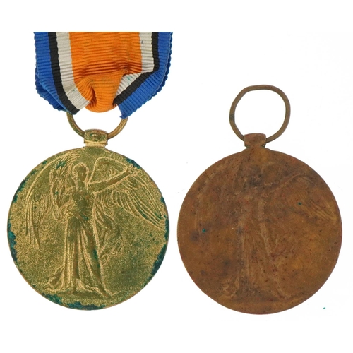 1497 - Two military interest World War I medals for PTE.A.BRIERLEY W.YORK.R and PTE.J.COURT A.S.C