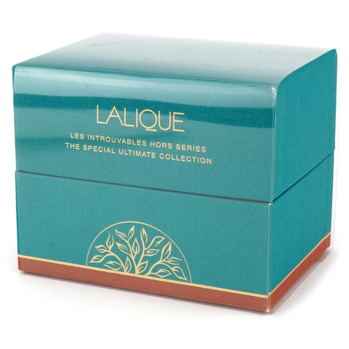 390 - Lalique - The Special Ultimate Collection, five miniature Lalique glass scent bottles and contents w... 