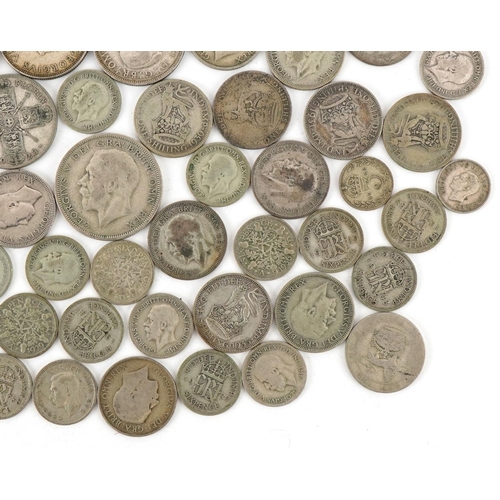 1243 - Pre 1947 silver coinage to include half crowns, florins, shillings and sixpences, 468g