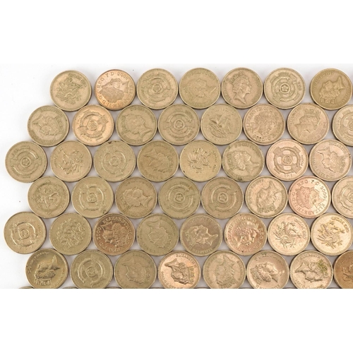 1260 - Approximately seventy plus one pound coins