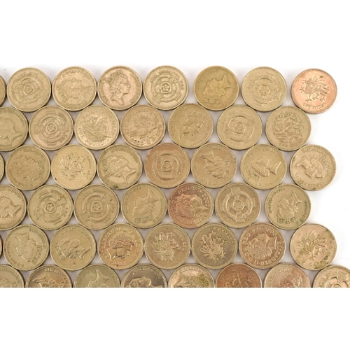 1260 - Approximately seventy plus one pound coins