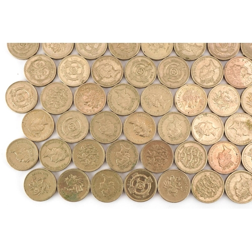 1260 - Approximately seventy plus one pound coins