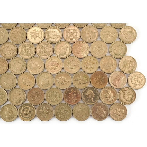 1260 - Approximately seventy plus one pound coins