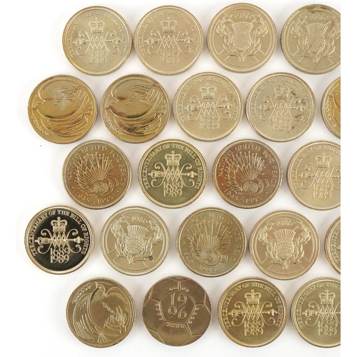 1261 - Thirty two two pound coins