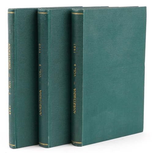 1364 - Three volumes on Anaesthesia with black and white illustrations