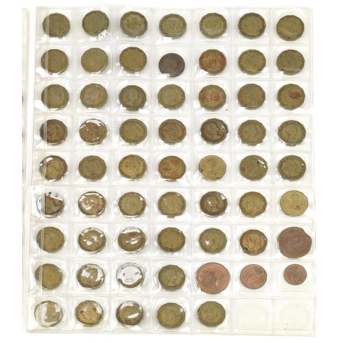 1259 - British coinage to include half pennies, farthings and brass threepenny pieces dates 1946 and 1949