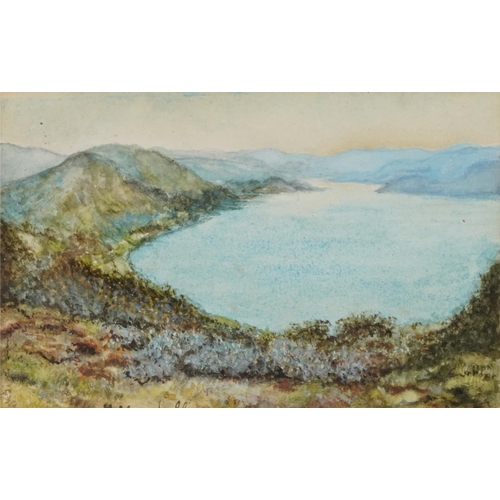 273 - H Marshall - Three miniature watercolours of landscapes including wooded glades and cove, mounted an... 