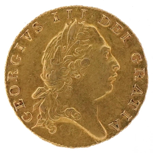 1218 - George III 1803 gold half guinea, 4.3g