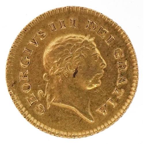 1219 - George III 1806 gold one third guinea, 2.9g