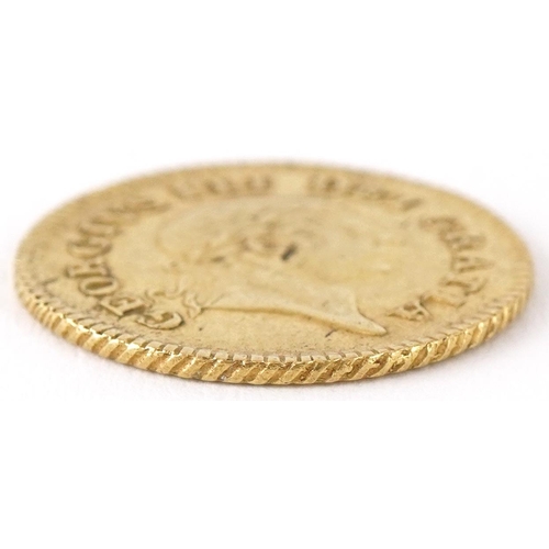 1219 - George III 1806 gold one third guinea, 2.9g