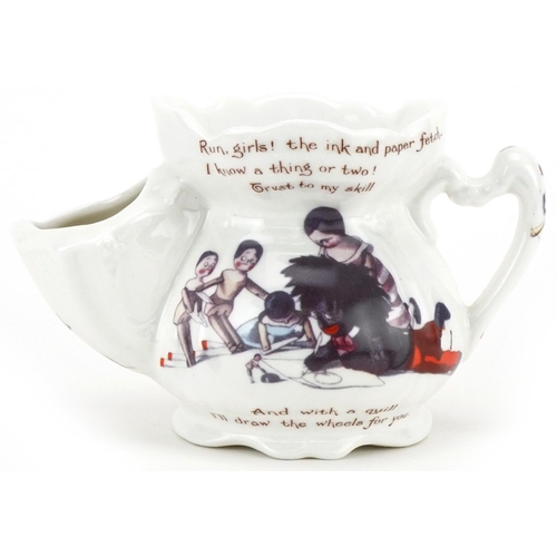 311 - The Golliwogg's Bicycle Club porcelain novelty shaving mug, T & R Boote Waterloo Potteries, England,... 