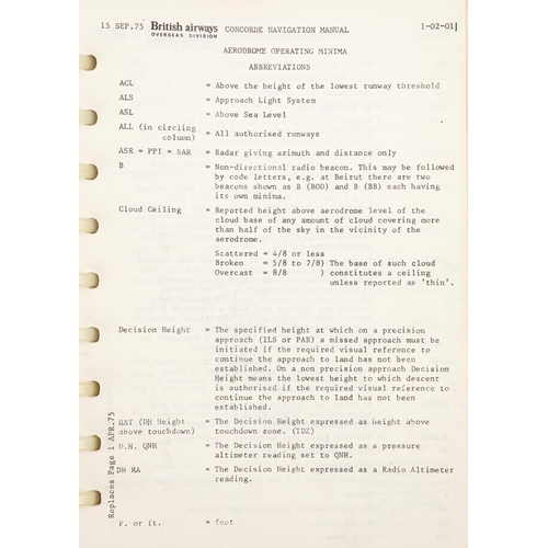 1353 - British Airways Concorde Operations Navigation manual, limited edition copy number 22, dated from 19... 