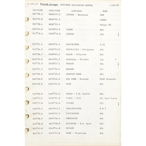 1353 - British Airways Concorde Operations Navigation manual, limited edition copy number 22, dated from 19... 