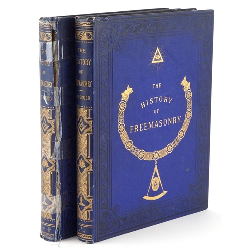 1383 - The History of Freemasonry 1882 together with The History of Freemasonry 1884 with black and white p... 