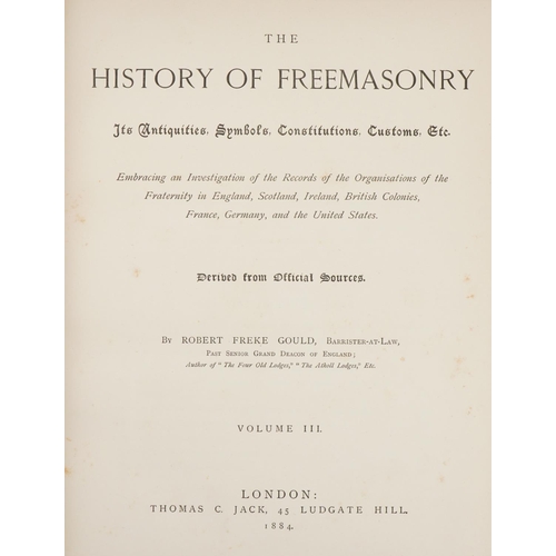 1383 - The History of Freemasonry 1882 together with The History of Freemasonry 1884 with black and white p... 