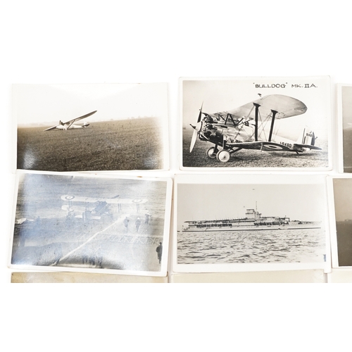 1310 - Collection of aviation postcards, including photographic flying boats, formation flying, flying over... 