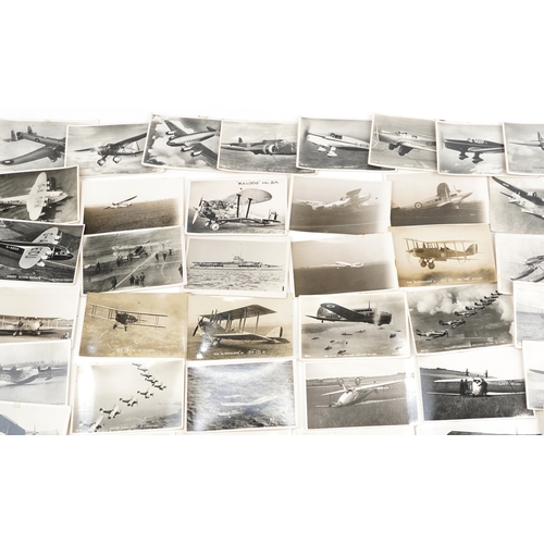 1310 - Collection of aviation postcards, including photographic flying boats, formation flying, flying over... 