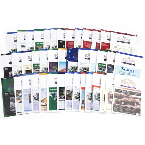 1472 - Collection of automobilia interest Rolls Royce Enthusiasts Club advertising magazines, various issue... 