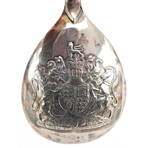 1333 - Boxed commemorative Queen's Silver Jubilee spoon, Mappin & Webb London 1977