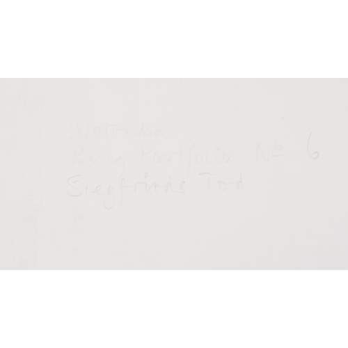 380 - **WITHDRAWN** F Wotruba - Two artist's proof abstract prints, pencil signed and blind stamped, each ... 