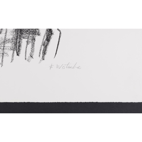 380 - **WITHDRAWN** F Wotruba - Two artist's proof abstract prints, pencil signed and blind stamped, each ... 