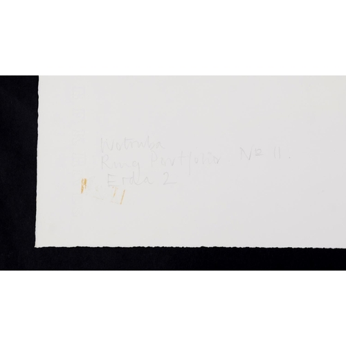 380 - **WITHDRAWN** F Wotruba - Two artist's proof abstract prints, pencil signed and blind stamped, each ... 