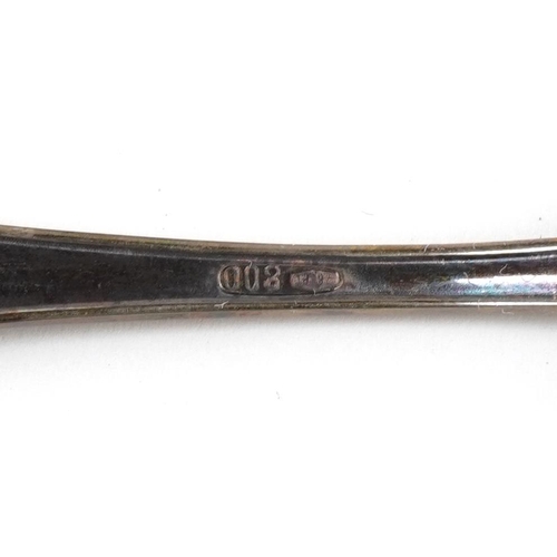 1437A - Football interest set of twelve silver spoons present from the FIGC Italia-Inghilterra Torino 14.6.7... 