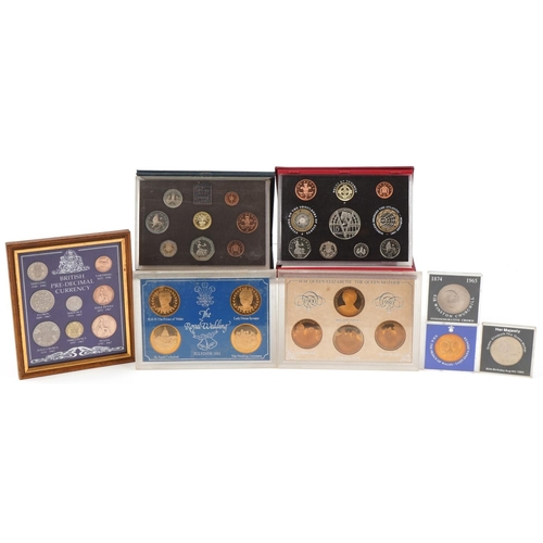 1285 - British and Commonwealth coins including 2001 proof set, 1984 proof set and Churchill coins