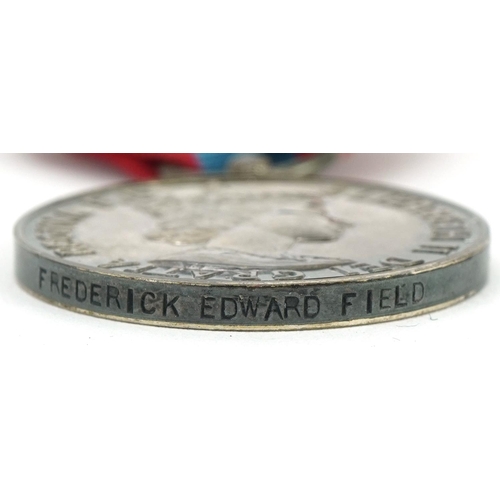 1511 - Military interest Faithful Service medal awarded to Frederick Edward Field together with Parachute R... 