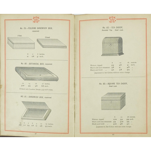 1381 - Catalogue for G B Williamson & Sons, Japanned Goods and General Tin Ware January 1915 with black and... 