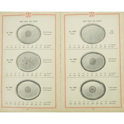 1381 - Catalogue for G B Williamson & Sons, Japanned Goods and General Tin Ware January 1915 with black and... 