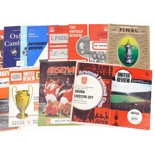 1445 - Football programmes including Liverpool, Arsenal, Brighton & Hove and Chelsea