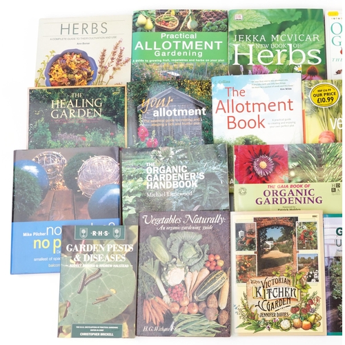 1412 - Gardening books including Practical Allotment, The Healing Garden, Allotment Seasonal Planning and C... 