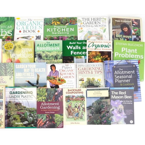 1412 - Gardening books including Practical Allotment, The Healing Garden, Allotment Seasonal Planning and C... 