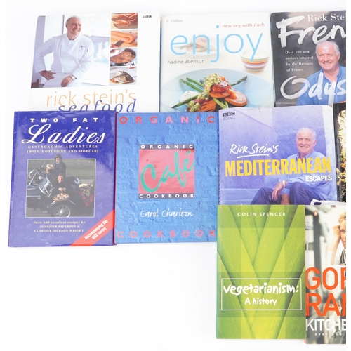 1403 - Cookbooks including Rick Stein's Seafood French Odyssey, Gordon Ramsey's Kitchen Heaven, The Two Fat... 