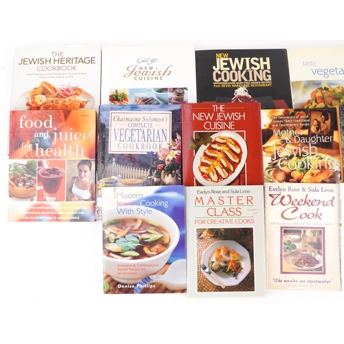 1393 - Jewish cookbooks including The Jewish Heritage Cookbook, New Jewish Cuisine and a couple of vegetari... 