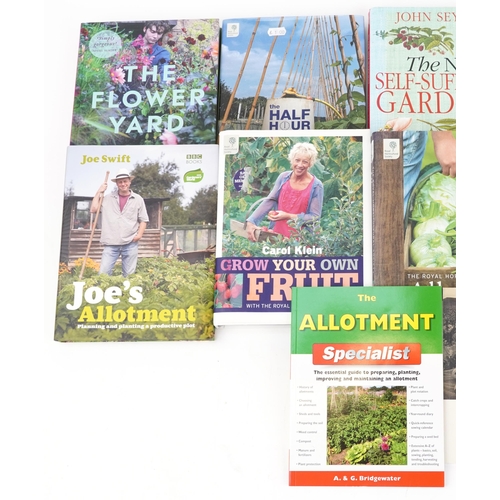 1384 - Books on gardening including Grow Your Own Fruit and Grow Your Own Veg by Carol Klein, The RHS Grow ... 