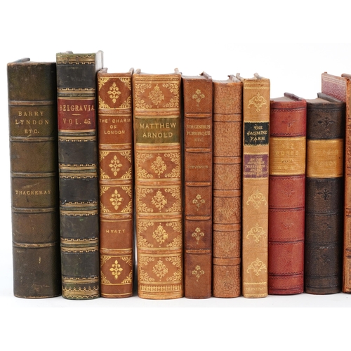 1397 - Leather bound books including Holman's Works, Women of History, Yesterday-Today and Forever Rachel b... 