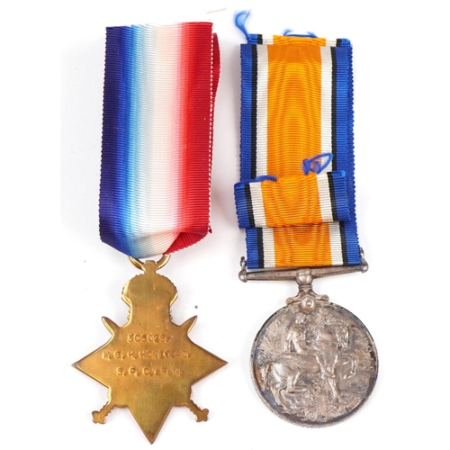 1491 - Military interest World War I medals for W.E.H.HONEYARD. S.P.O.R.N. along with death plaque and pape... 