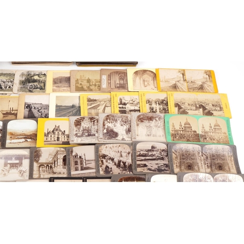 1352 - Stereoscopic view cards including Underwood examples, Edwardian life, military, Switzerland, Europea... 