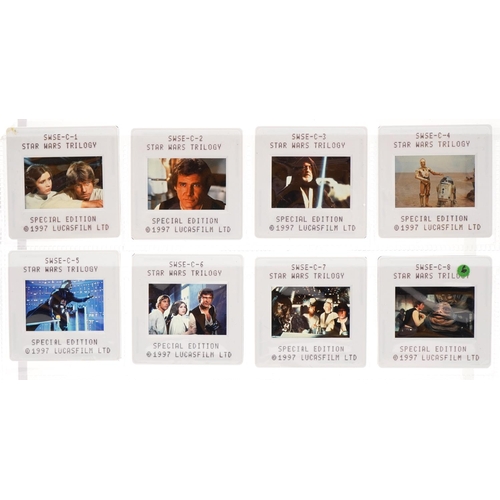 1322 - Star Wars and Star Trek memorabilia including a set of sixteen 1997 Star Wars Trilogy Special Editio... 