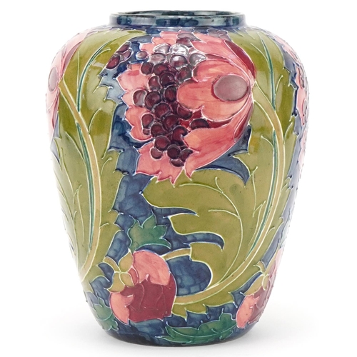 371 - Charlotte Rhead for Bursley Ware Seed Poppy vase, 23cm high