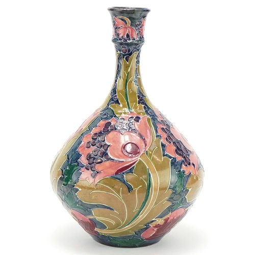 Charlotte Rhead for Bursley Ware Seed Poppy vase, 30cm high