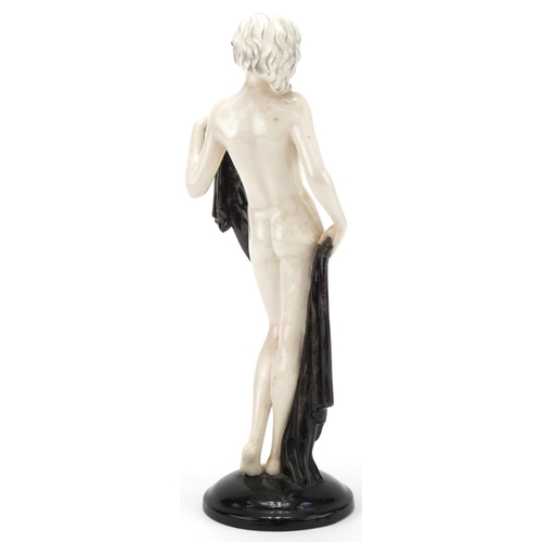 466 - Josef Lorenzel Goldschneider figurine, made in Austria and numbered 7638 to the base, 36cm high