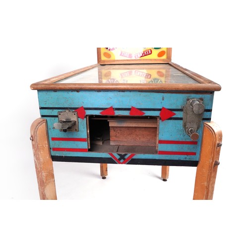 544 - J H Keeney and Co, Vintage Fire-cracker coin operated pinball machine, 131cm H x 130cm W x 60cm D