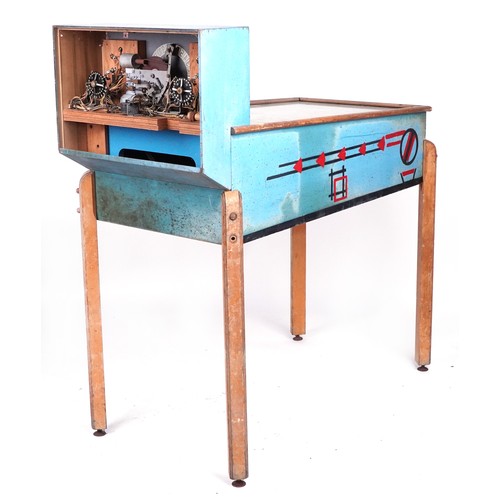 544 - J H Keeney and Co, Vintage Fire-cracker coin operated pinball machine, 131cm H x 130cm W x 60cm D