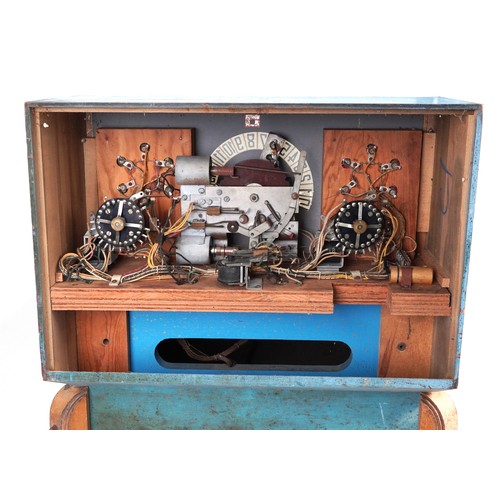 544 - J H Keeney and Co, Vintage Fire-cracker coin operated pinball machine, 131cm H x 130cm W x 60cm D