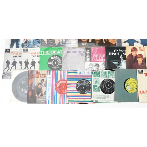 1494 - Vinyl LP records and 45rpm records including The Beatles, Michael Jackson, Queen, The Rolling Stones... 